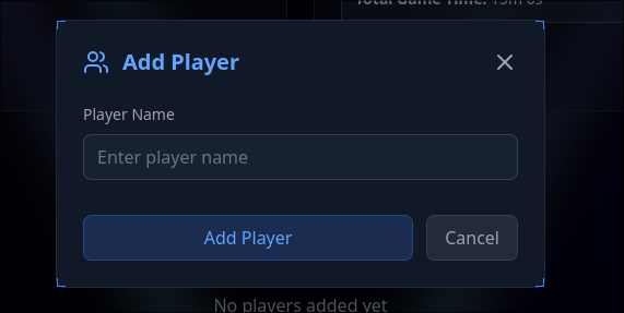 Create Players Interface