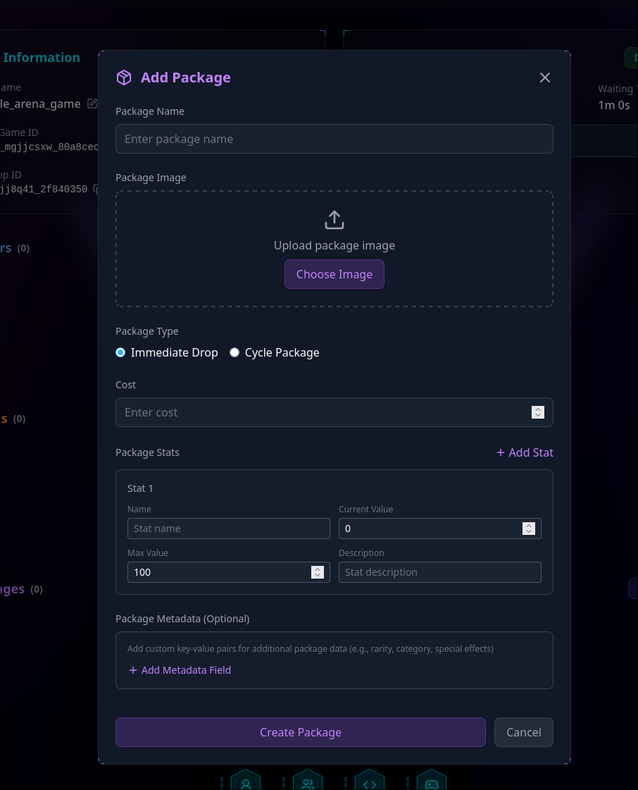 Package Features Configuration